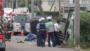 八街市児童5人死傷事故現場写真