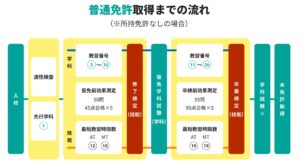 運転免許取得の流れ